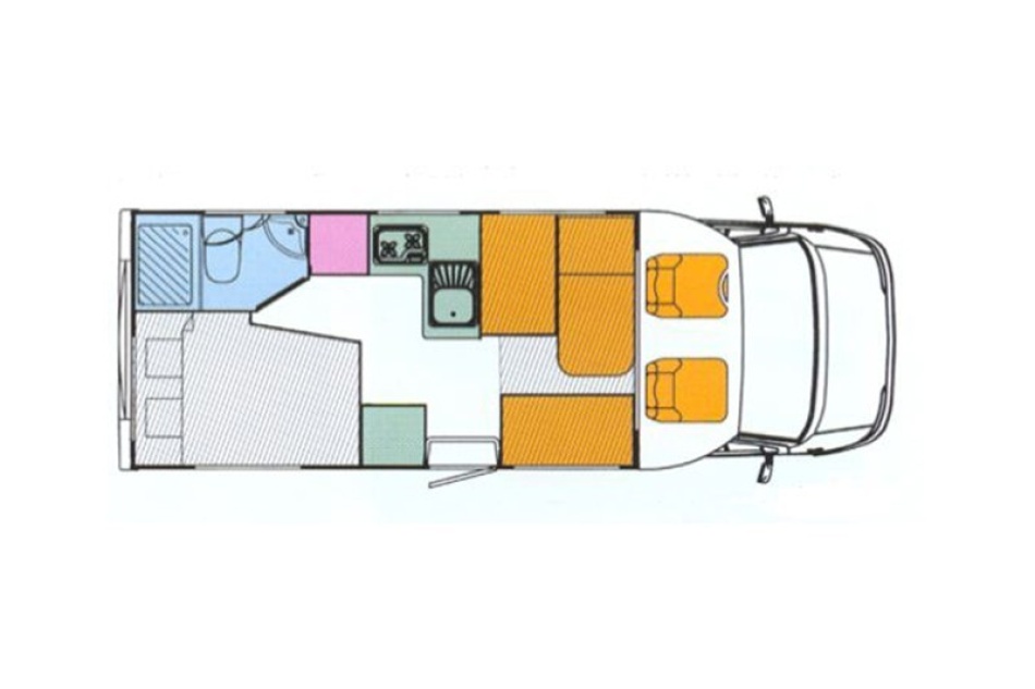 camping car PILOTE PACIFIC P8 2002